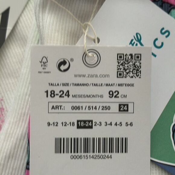 ZARA Kids | White | STITCH “LOVE” © DISNEY BIKE SHORTS - Picture 6 of 7